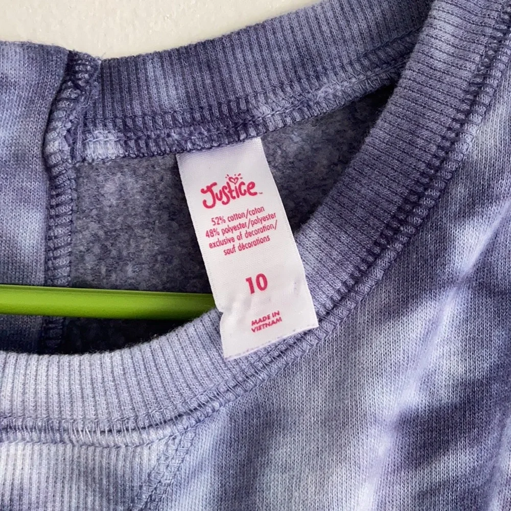 Justice size 10‎ Romper Blue & White
